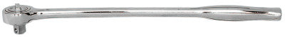1/2 in Drive Ratchets, Round 15 in, Chrome, Contour Handle