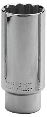 1/2" Dr. Deep Sockets, 1/2 in Drive, 1 1/16 in, 12 Points