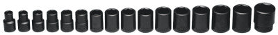 16 Piece Standard Socket Sets, 1/2 in, 6 Point