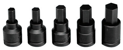 5 Piece Impact Hex Bit Socket Sets, 3/4 in