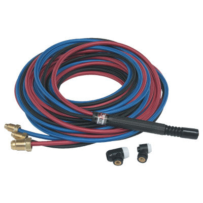 225 Amp Water Cooled TIG Torch, Flex Head, 25 ft Rubber Cable