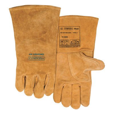 Premium Leather Welding Gloves, Leather, Small, Buck Tan