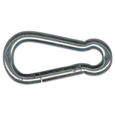 Snap Links, 1/4 in, 175 lb Load, Bright Zinc