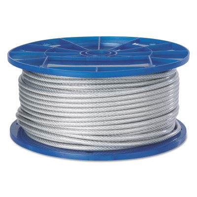 Aircraft Quality Wire Ropes, 7 Strands, 19 Strands/Wire, 1/4 in, 850 lb Load