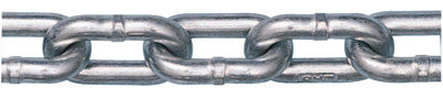 Grade 30 Proof Coil Chains, Size 3/8 in, 2,650 lb Limit, Zinc