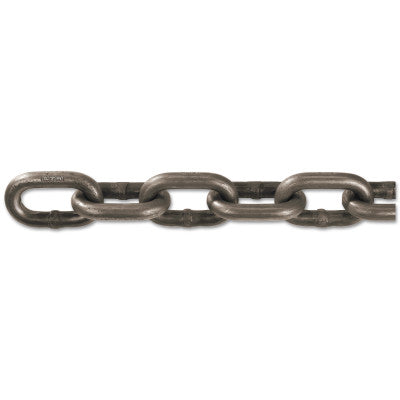 Grade 43 High Test Chains, Size 1/2 in, 100 ft, 9200 lb Limit, Self Colored
