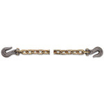 Grade 70 Transport Tiedown Chain Assemblies, 3/8 in, 6,600 lb Load, Yellow, 25ft