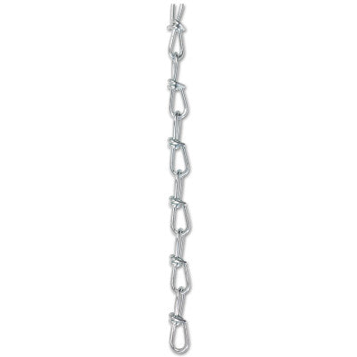 Twin Loop Chains, Size 1, 250 ft, 155 lb Limit, Bright Zinc