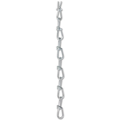 Twin Loop Chains, Size 1/0, 100 ft, 200 lb Limit, Bright Zinc