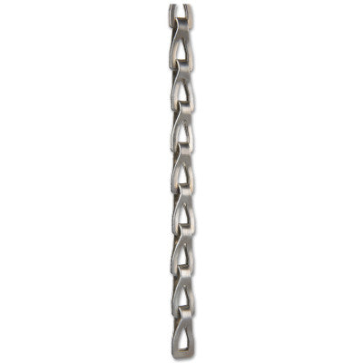 Sash Chains, Size 35, 100 ft, 106 lb Limit, Bright Zinc