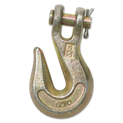 Grade 70 Clevis Grab Hooks, 5/16 in, 4,700 lb, Self Colored
