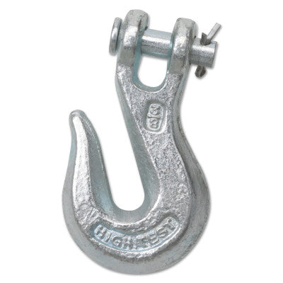 Grade 70 Clevis Grab Hooks, 5/16 in, 3,900 lb, Bright Zinc