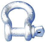 Screw Pin Anchor Shackles, 3/16 in Bail Size, 3.25 Tons