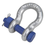 Screw Pin Anchor Shackles, 1 1/16 in Opening, 5/8 in Bail, 6,250 lb Load, Cotter