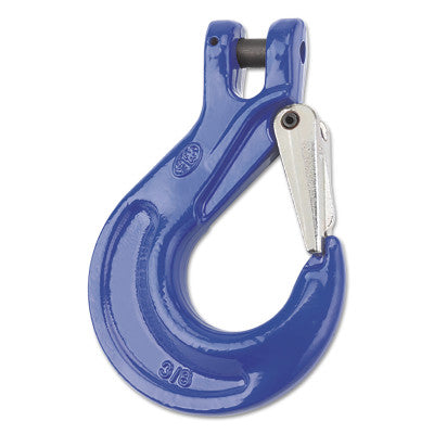 V10 Clevis Sling Hooks with Latch, 1/2 in Chain, 1.89 in Bail, 15,000 lb Load