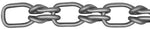 Lock Link Chains, Size 1/0, 265 lb Limit, Bright Zinc
