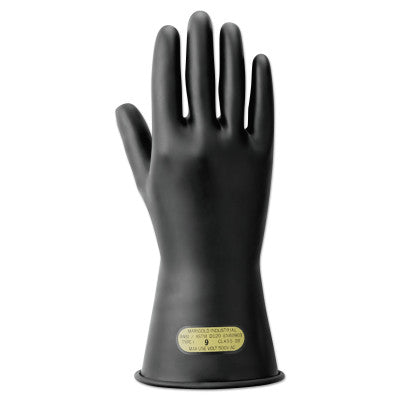 Marigold Class 00 Rubber Insulating Gloves, Size 9, Black