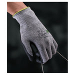 HyFlex 11-435 Cut-Resistant Gloves, Size 8, Black; Heather Gray