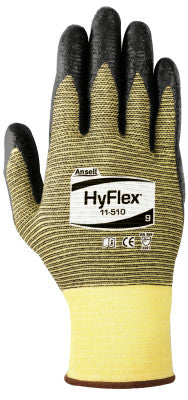 HyFlex Light Cut Protection Gloves, Size 8, Black