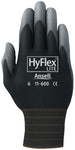HyFlex Lite Gloves, 7, Black/Gray