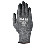 HyFlex Foam Gray Gloves, 10, Black/Gray