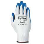 HyFlex NBR Gloves, 6, Blue/White