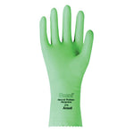 Omni Gloves, Embossed, Size 8, Flocked Lining, Mint Green