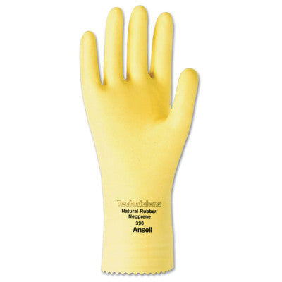 Technicians Gloves, Natural Latex/Neoprene Blend, Natural, 8