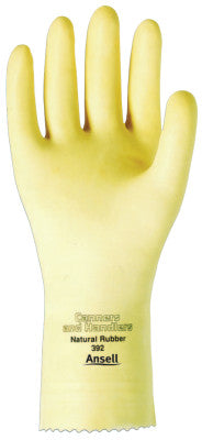 Unlined Latex Gloves, 8.5, Natural Latex, Natural
