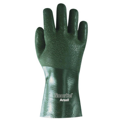 Snorkel PVC Coated Gloves, 10, Green