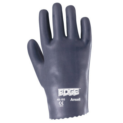 Edge Nitrile Gloves, Slip-On Cuff, Interlock Knit Lined, Size 10
