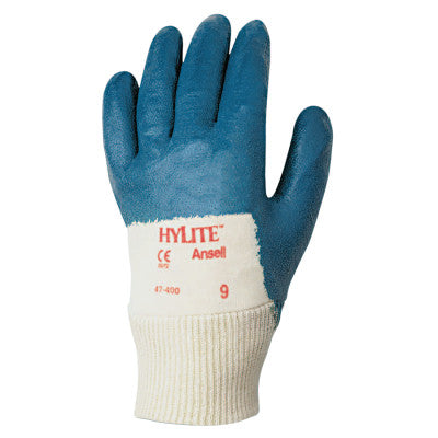 HyLite Palm Coated Gloves, 10, Blue