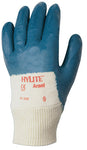 HyLite Palm Coated Gloves, 8, Blue