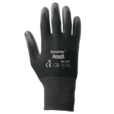 HyFlex Coated Gloves, Size 7, Black