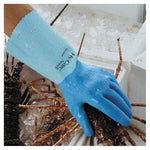 Hy-Care Gloves, 9, Natural Latex, Blue
