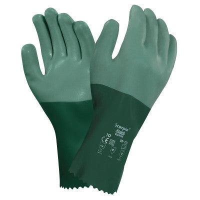 Scorpio Neoprene-Coated Gloves, Rough, Size 9