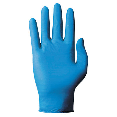 TNT Disposable Nitrile Gloves, Powdered, Nitrile, 5 mil, Medium, Blue