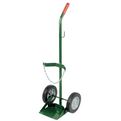 Single Cylinder Carts, Holds 1 Cylinder, 8 in Rubber/Plastic Rim Wheels