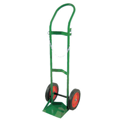 Single Cylinder Heavy-Duty Medical Cart, For 9.5" Cylinder, 10" Rubber/Steel Rim