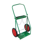 Low-Rail Frame Dual-Cylinder Carts, Holds 9.5" dia. 14" Rubber/Steel Rim Wheels