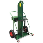 Patented Load-N-Roll Cylinder Carts with Built in Firewall, Rubber Wheels