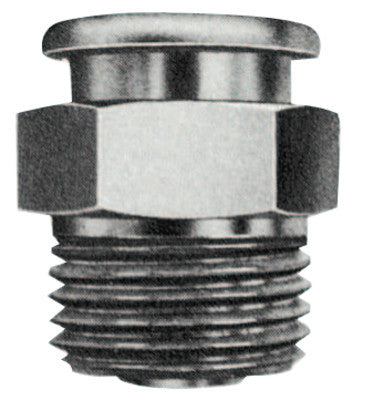 Button Head Fittings, Straight, 3/4 in, Male/Male, 1/8 in (PTF)