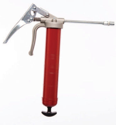 Professional Pistol Grip Grease Guns, 16 oz, 7,500 psi, Rigid Extension/Coupler