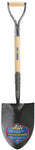 Shovels, 11 1/2 in X 8 3/4 in Round Point Blade, 27 in White Ash D-Handle