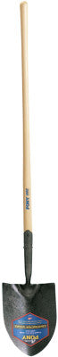 Shovels, 12 in X 8 3/4 in Round Point Blade, 47 in White Ash Straight Handle