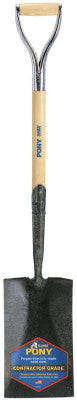 Drain & Post Spades, 16 X 5 1/2 Round Blade, 47 in White Ash Straight Handle