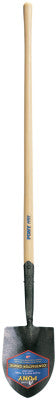 Shovels, 9 1/2 in X 7 in Round Point Blade, 47 in White Ash Straight Handle