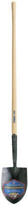 Shovels, 11 1/4 X 8 1/4Round Point Blade, 47 in White Ash Straight Handle