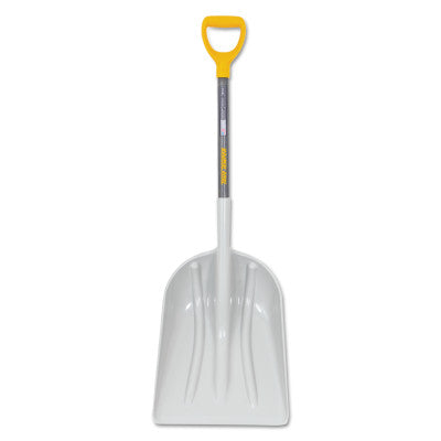 ABS Scoops, 20 in X 15 1/2 in Blade, 27 in White Ash D-Handle