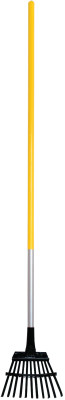 Superflex Rake, 48 in Vinyl Coated Aluminum Handle